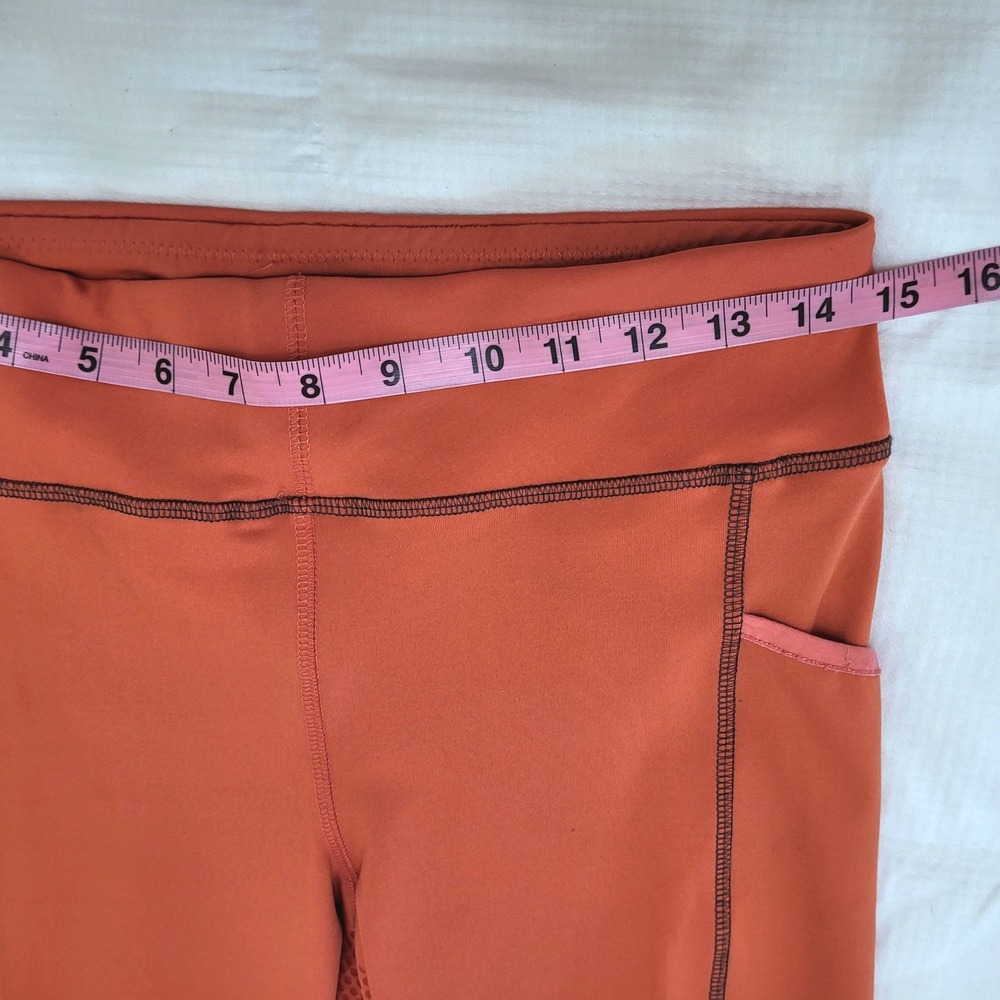 Riding Sport Dover Saddler Rust Orange Full Seat Silicone Grip Riding Tights L - Picture 9 of 12